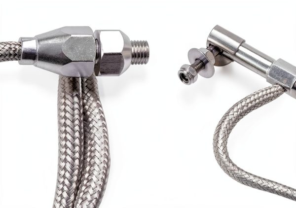ORAEVY 24in Braided Throttle Cable Stainless Steel-1