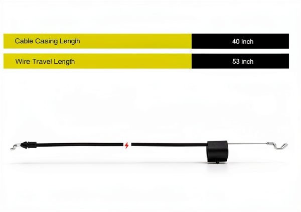 Butom Gas Powered Accelerator Cable 40in Black-3
