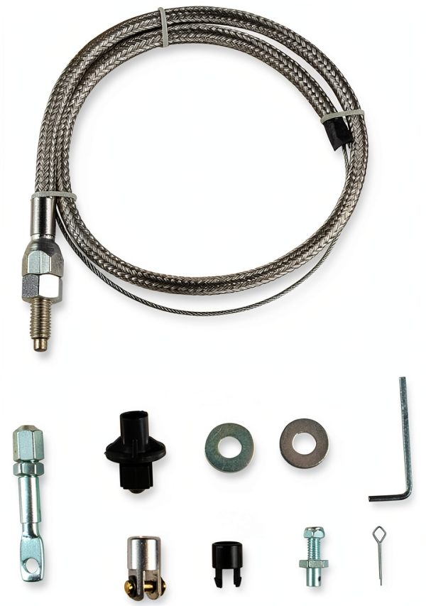 Throttle Cable Mr Gasket Steel Braided Kit 5657-2