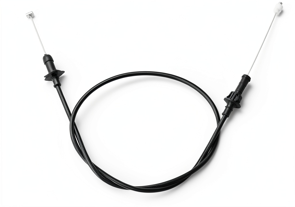 CreativeC accelerator cable installed on a Camaro engine bay