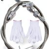 ORAEVY 24in Braided Throttle Cable Stainless Steel-0