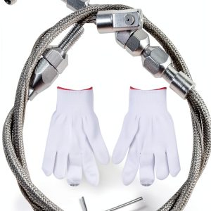 ORAEVY 24in Braided Throttle Cable Stainless Steel-0