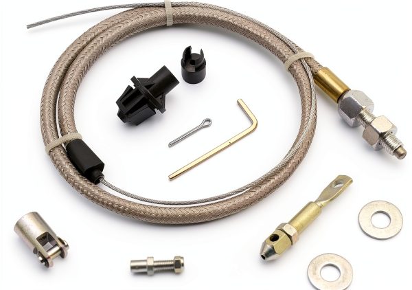 Throttle Cable Mr Gasket Steel Braided Kit 5657-0