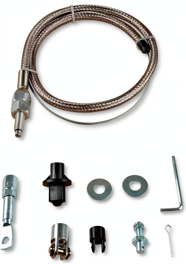 Throttle Cable Mr Gasket Steel Braided Kit 5657-1
