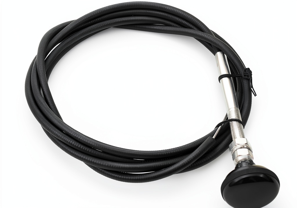 Dorman accelerator cable installed in a vehicle's engine bay