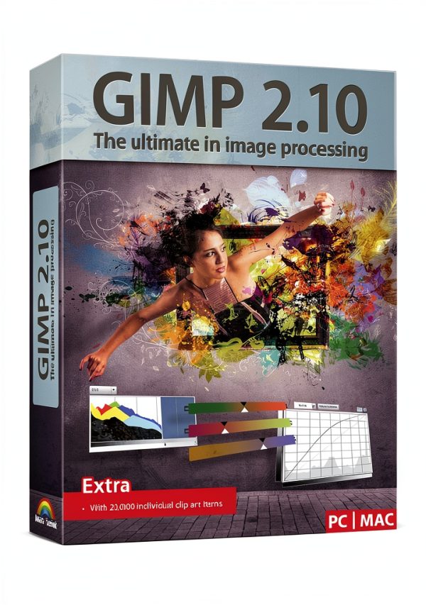 GIMP Editing Software by Markt Technik with 20k Clip Art and Frames-0