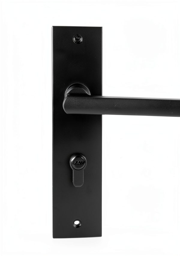 MIGN Entry Door Lock with Key, Deadbolt, Black, Modern Style, Suitable for Home, Office, Bedroom Doors-1