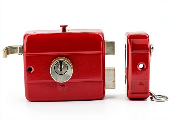 Dead Lock Dead, Door Locks For Front Door Red Heavy Duty Dead Lock Nightlatch, Front For Keys For Door, Iron Door And Other Vertical Hinged Doors Straight Fittings-4