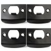 Door Lock Guide Plate DOITOOL 4pcs Black Steel Plate 2.16x1.77in-0
