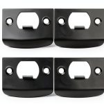 Door Lock Guide Plate DOITOOL 4pcs Black Steel Plate 2.16x1.77in-0
