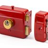 Dead Lock Dead, Door Locks For Front Door Red Heavy Duty Dead Lock Nightlatch, Front For Keys For Door, Iron Door And Other Vertical Hinged Doors Straight Fittings-3