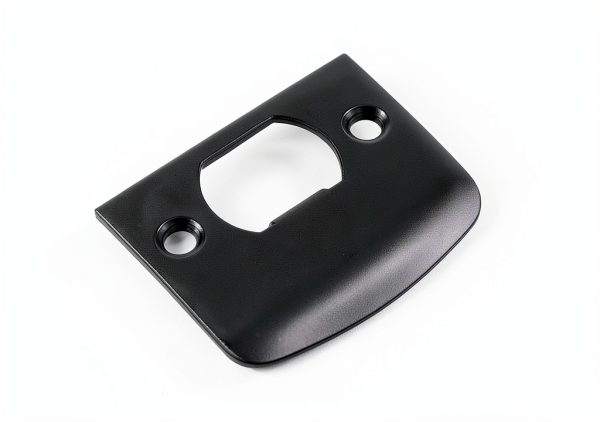 Door Lock Guide Plate DOITOOL 4pcs Black Steel Plate 2.16x1.77in-5