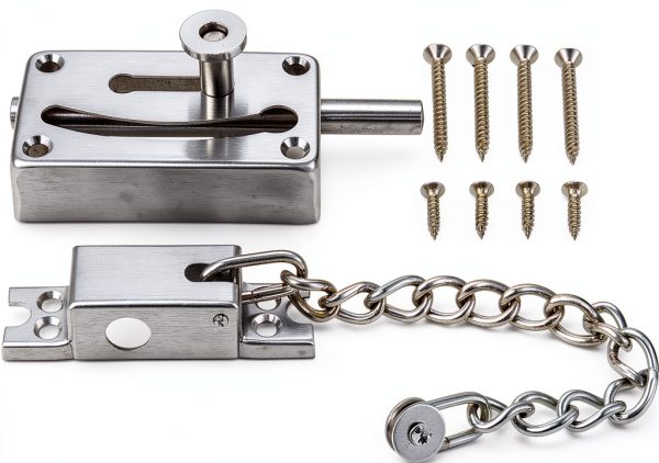 Slide Latch NEHZLMHZX Gate Bolt Lock Stainless Steel Anti Theft Chain-3