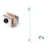 Glass Cabinet Knobs 4pcs AUZBTOPX Zinc Alloy Rust‑Proof Silver Handles-5