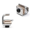 Glass Cabinet Knobs 4pcs AUZBTOPX Zinc Alloy Rust‑Proof Silver Handles-8