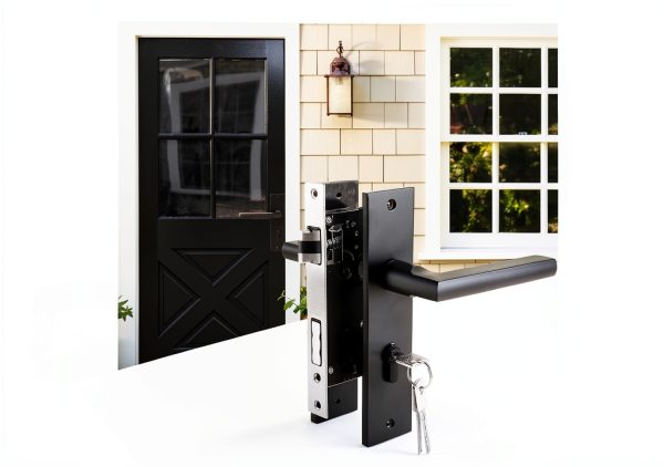 MIGN Entry Door Lock with Key, Deadbolt, Black, Modern Style, Suitable for Home, Office, Bedroom Doors-6