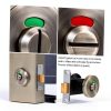 Stainless Steel Bathroom Stall Lock Occupied Indicator Latch KALLORY-8