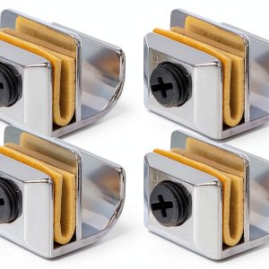 Glass Cabinet Knobs 4pcs AUZBTOPX Zinc Alloy Rust‑Proof Silver Handles-0