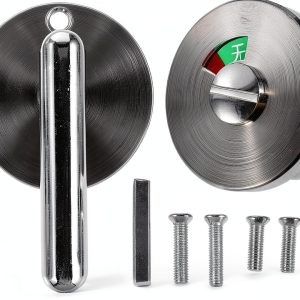 Bathroom Door Lock VILLCASE Privacy Indicator Deadbolt 3.34x2.16in-0