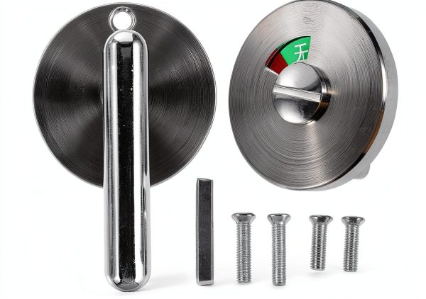 Bathroom Door Lock VILLCASE Privacy Indicator Deadbolt 3.34x2.16in-0