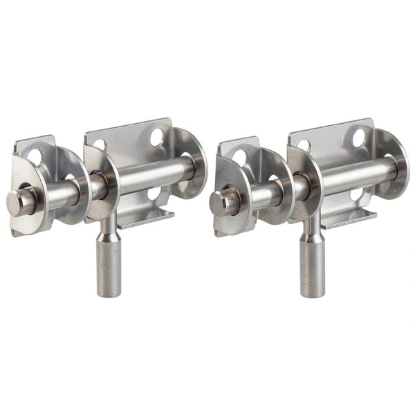 DOITOOL Stainless Steel Door Bolt Set 2 Pcs Door Lock Reinforcer Latch for Home Office-1