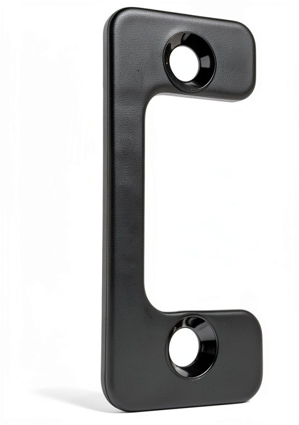Deadbolt Restorer Strike Plate TDPROMOTO Narrow Large Hole Black-1