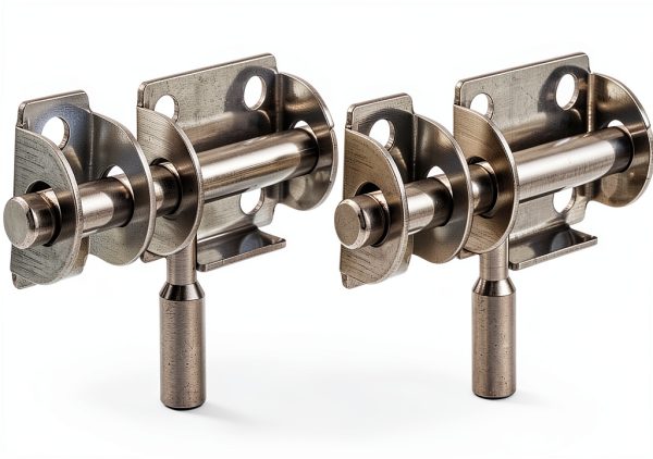 DOITOOL Stainless Steel Door Bolt Set 2 Pcs Door Lock Reinforcer Latch for Home Office-0
