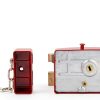 Dead Lock Dead, Door Locks For Front Door Red Heavy Duty Dead Lock Nightlatch, Front For Keys For Door, Iron Door And Other Vertical Hinged Doors Straight Fittings-6