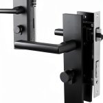 MIGN Entry Door Lock with Key, Deadbolt, Black, Modern Style, Suitable for Home, Office, Bedroom Doors-0