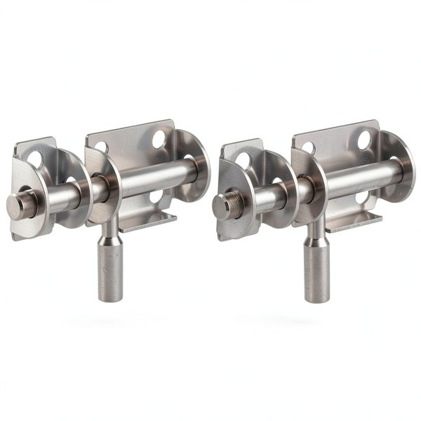 DOITOOL Stainless Steel Door Bolt Set 2 Pcs Door Lock Reinforcer Latch for Home Office-4