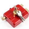 Dead Lock Dead, Door Locks For Front Door Red Heavy Duty Dead Lock Nightlatch, Front For Keys For Door, Iron Door And Other Vertical Hinged Doors Straight Fittings-1