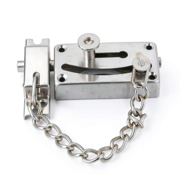 Slide Latch NEHZLMHZX Gate Bolt Lock Stainless Steel Anti Theft Chain-0