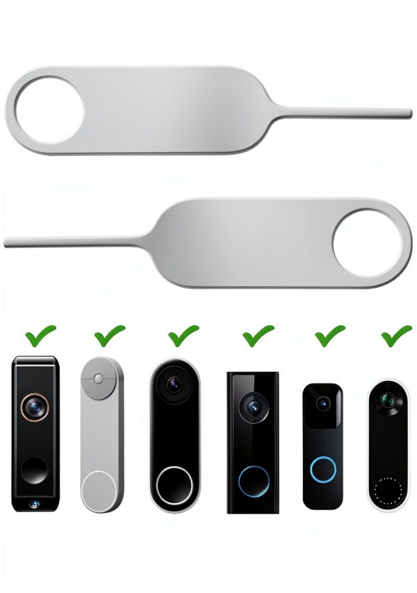 Doorbell Opening Pin Tool 2-Pack Tangseajiao Security Key Silver-4