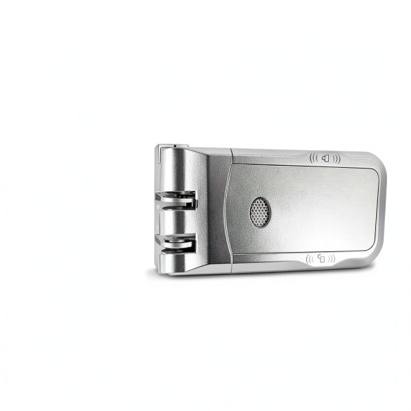 Hidden Door Lock JIAN BOLAND Deadbolt with Remote Silver Lock-260-1