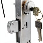 Storefront Mortise Door Lock HONUTIGE Aluminum Double Cylinder-0