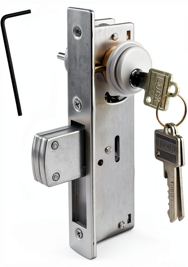 Storefront Mortise Door Lock HONUTIGE Aluminum Double Cylinder-0