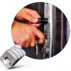 Deadbolt Strike Plate DOITOOL 8-Piece Stainless Steel Kit 2.24 x 1.77-4