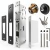 Storefront Door Mortise Lock SZRKRLA 1-1/8" Aluminum Keyed Deadbolt-0