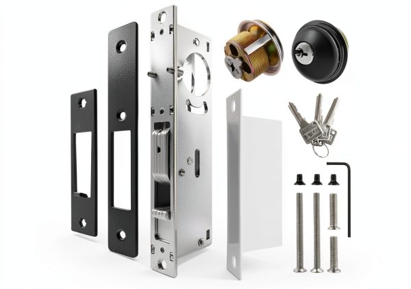 Storefront Door Mortise Lock SZRKRLA 1-1/8" Aluminum Keyed Deadbolt-0
