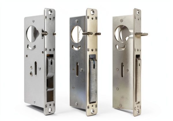 Storefront Door Mortise Lock AIsecure Aluminum Hook Deadbolt Silver-7