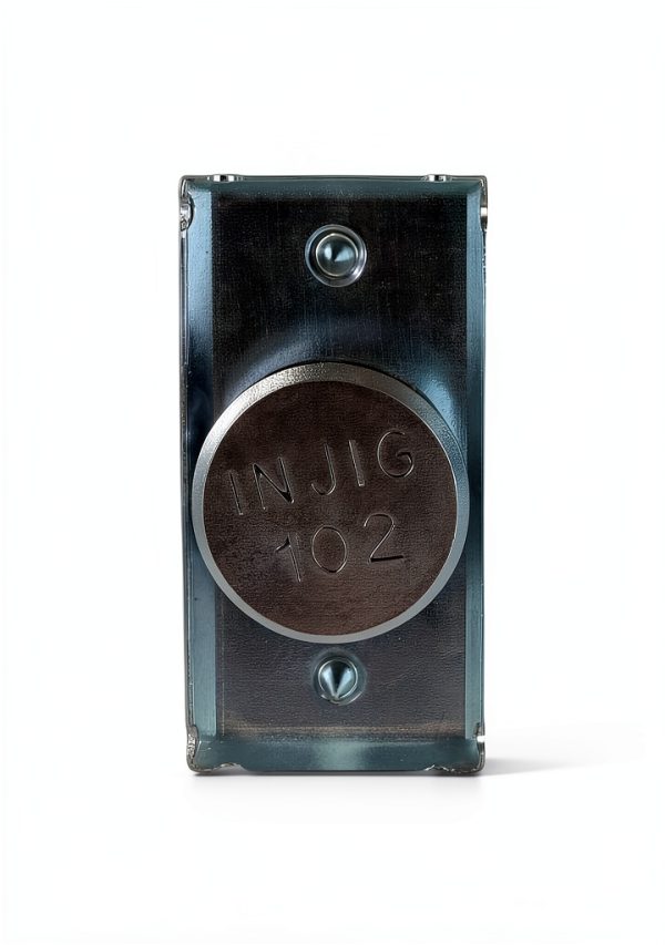 Pro-Lok Deadbolt Marker 1.125" x 2.250" Silver for Commercial Doors-1