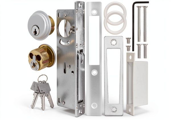 Storefront Mortise Door Lock HONUTIGE Aluminum Double Cylinder-1