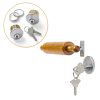 Storefront Door Mortise Lock AIsecure Aluminum Hook Deadbolt Silver-6